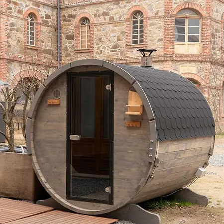 Nyaraló Tiny House Ueber Dem Pferdeteich Mit Kamin, Fasssauna & Grosser Terrasse - Fuer Kurzentschlossene