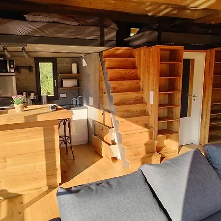 Tiny House Ueber Dem Pferdeteich Mit Kamin, Fasssauna & Grosser Terrasse - Fuer Kurzentschlossene Feriehus Buhlau